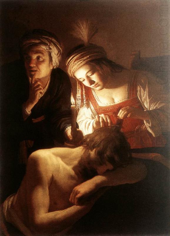 Samson and Delilah sf, HONTHORST, Gerrit van